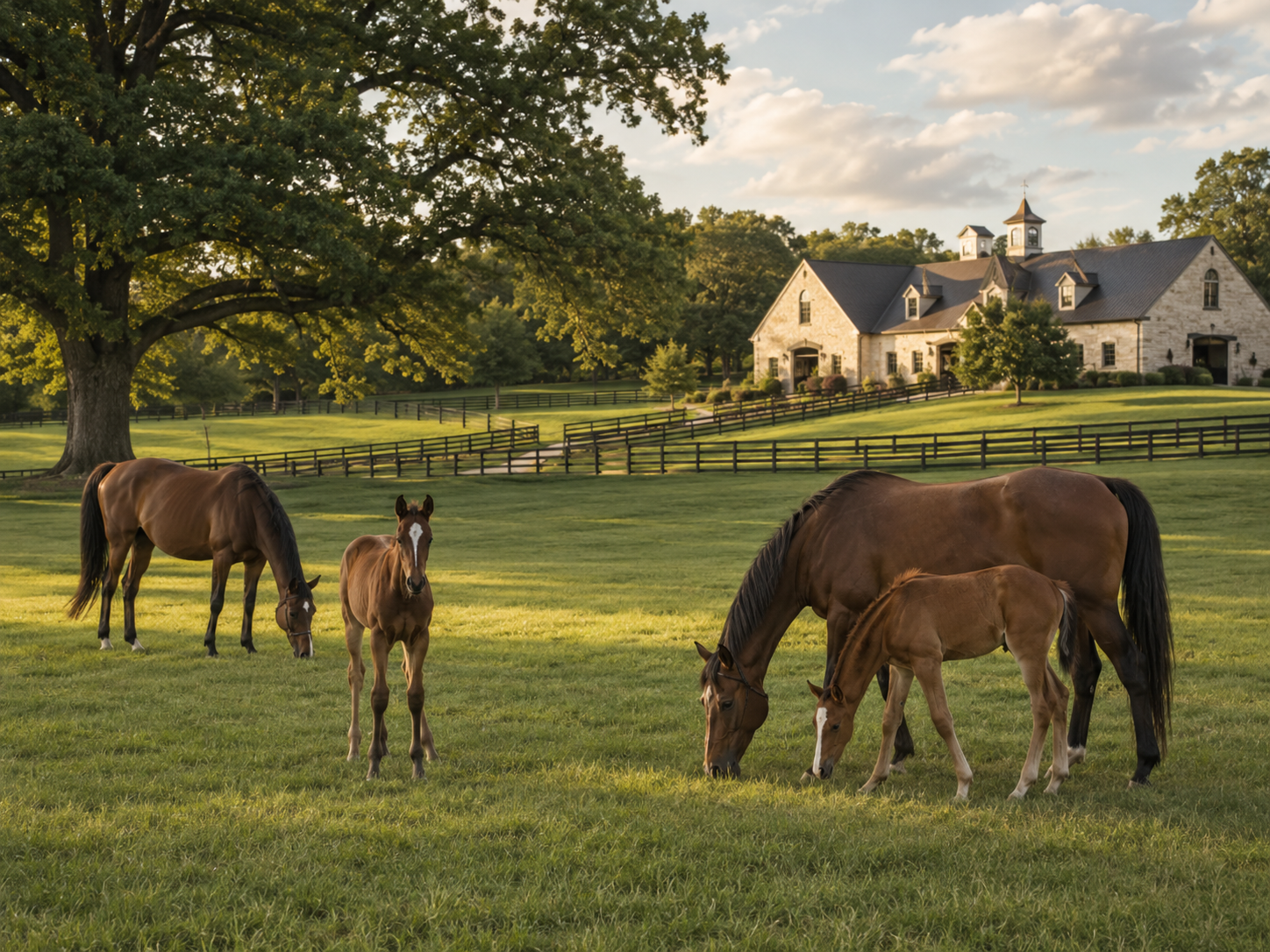The estate house at Oak Hill Farms