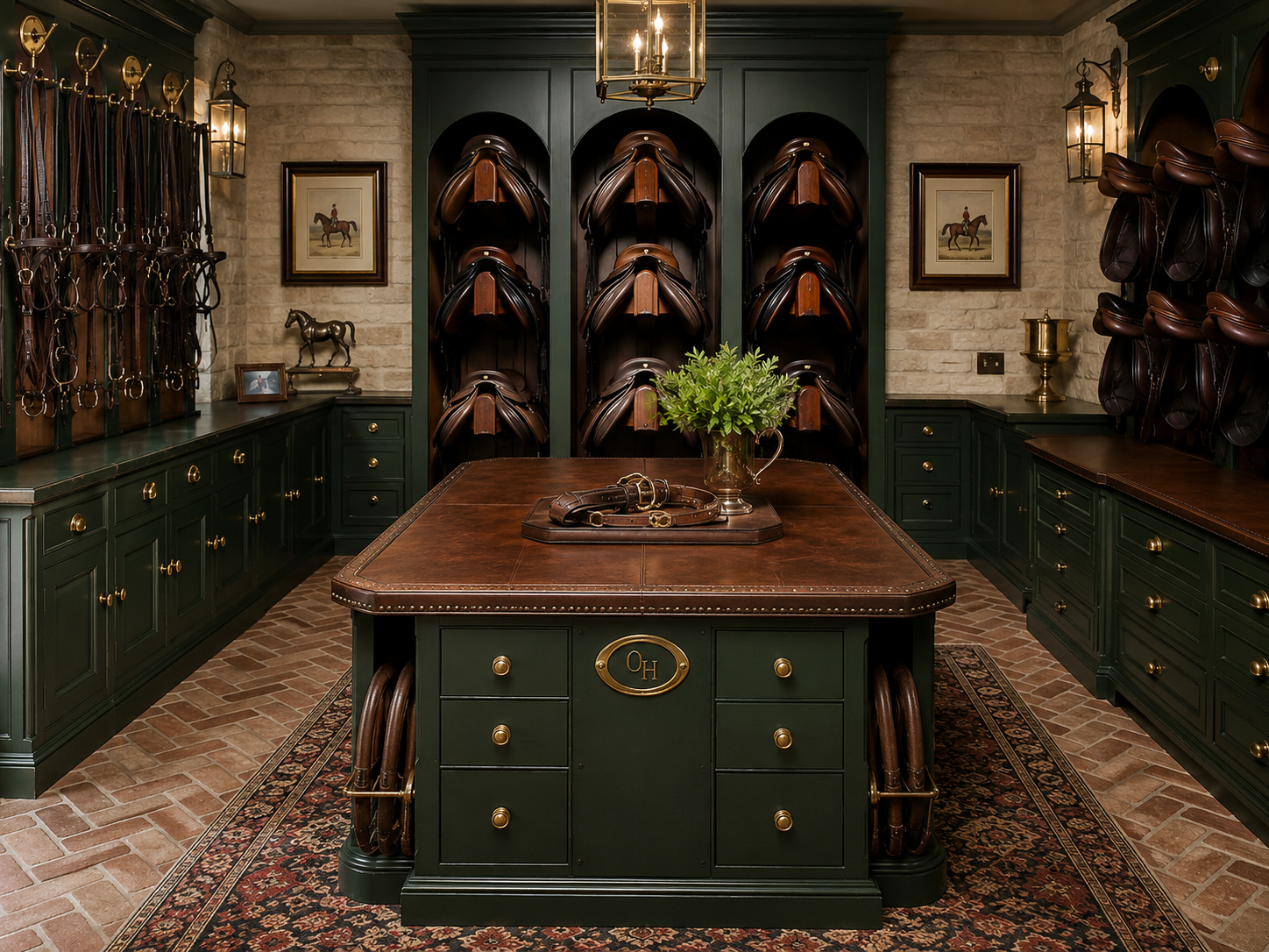 Tack room at Oak Hill Farms